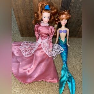 Vintage Applause and Disney collaboration  Ariel Little Mermaid dolls.